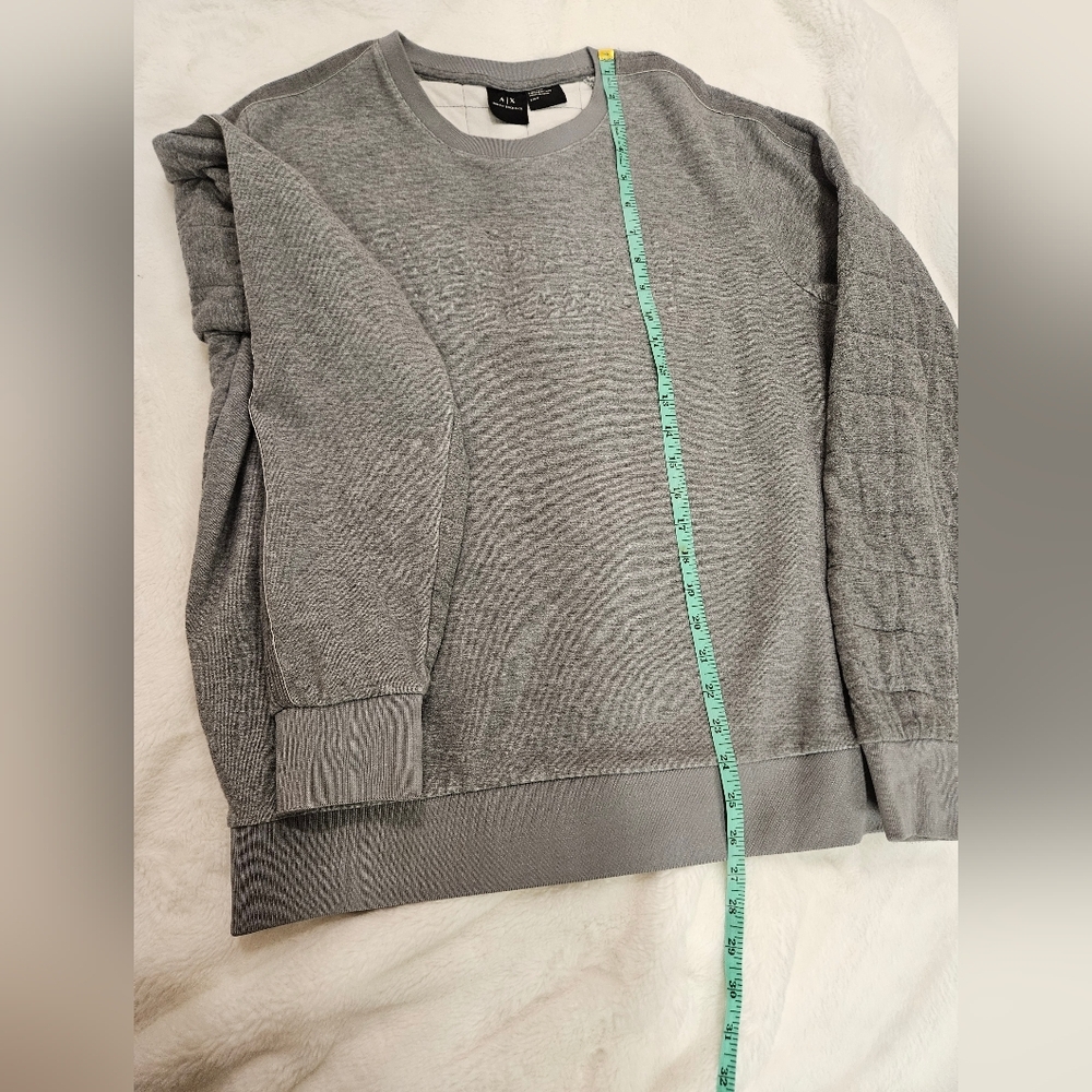 Armani Exchange Quilted Crewneck Sweatshirt - Picture 8 of 11